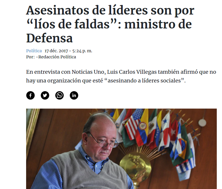 ministro de defensa